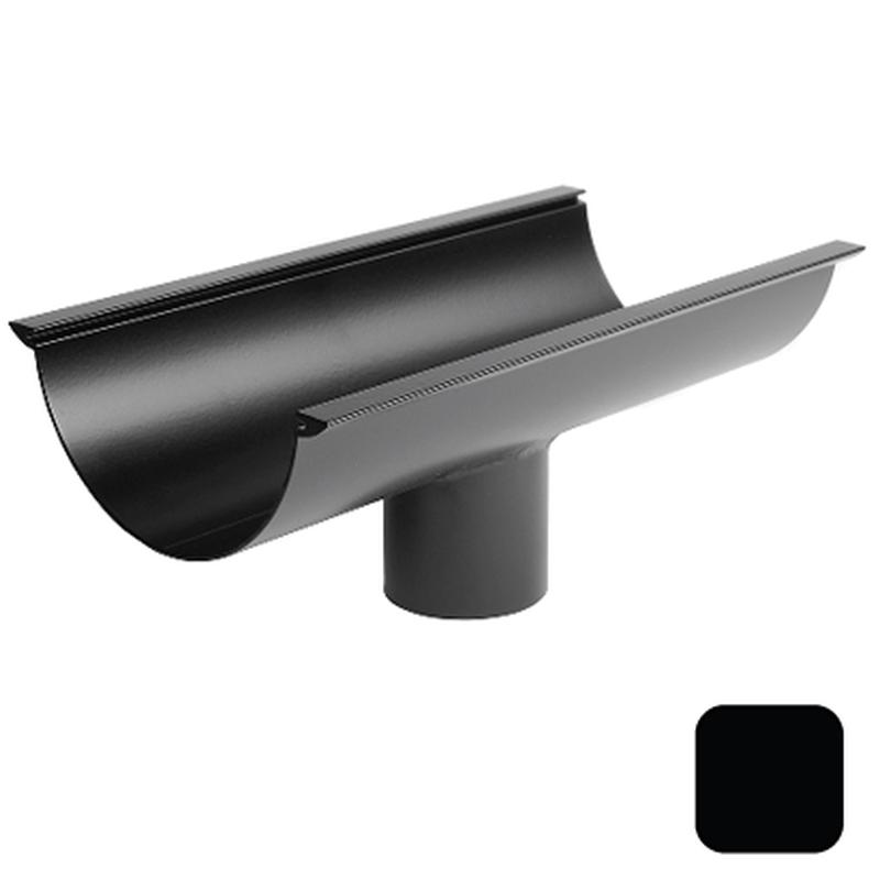 Alumasc AX 115mm (4.5") Aluminium Half Round 63mm Outlet