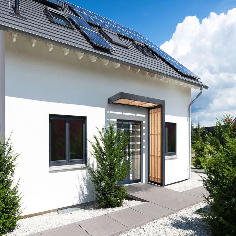 Aluminium Timber Line Canopy With Integral Drainage