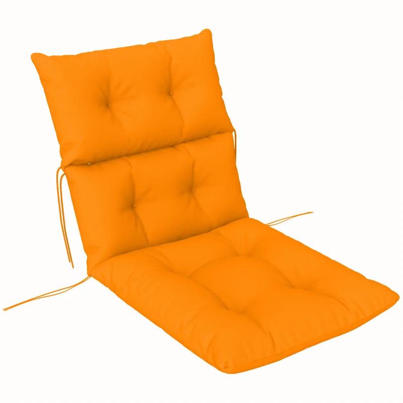 115 x 56cm Orange Rocking Chair Padded Seat Cushion