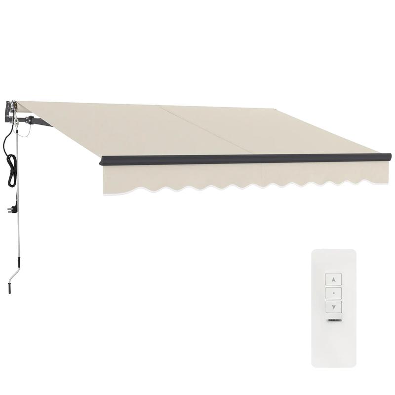 2.5m x 3m Electric/Manual Awning With Remote Controller - Beige