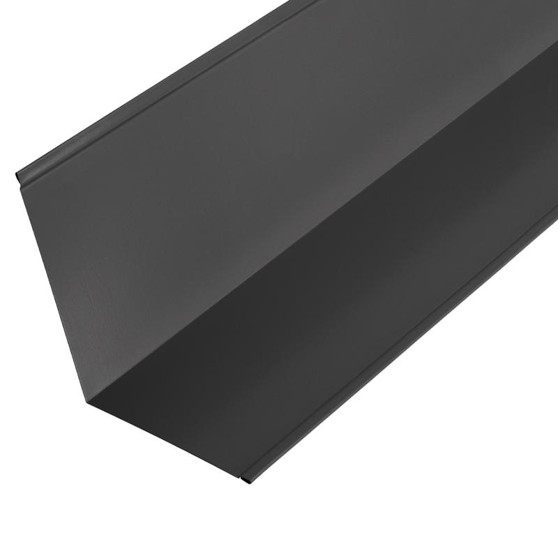 110 Abutment Flashings in Polyester Paint Finish - 3m 200mm x 200mm - Black