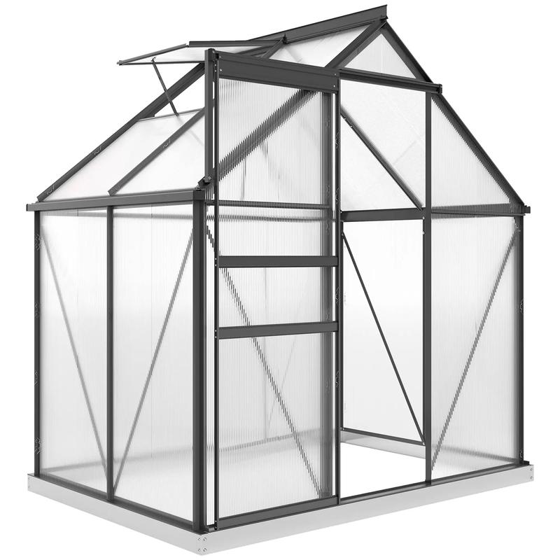 192.5cm x 131cm Walk-In Polycarbonate Greenhouse