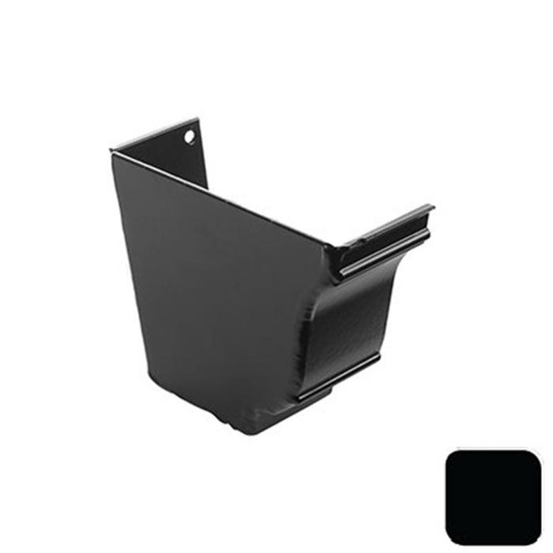 Alumasc 5x4 Moulded Ogee Left Hand Stopend - Matt Black