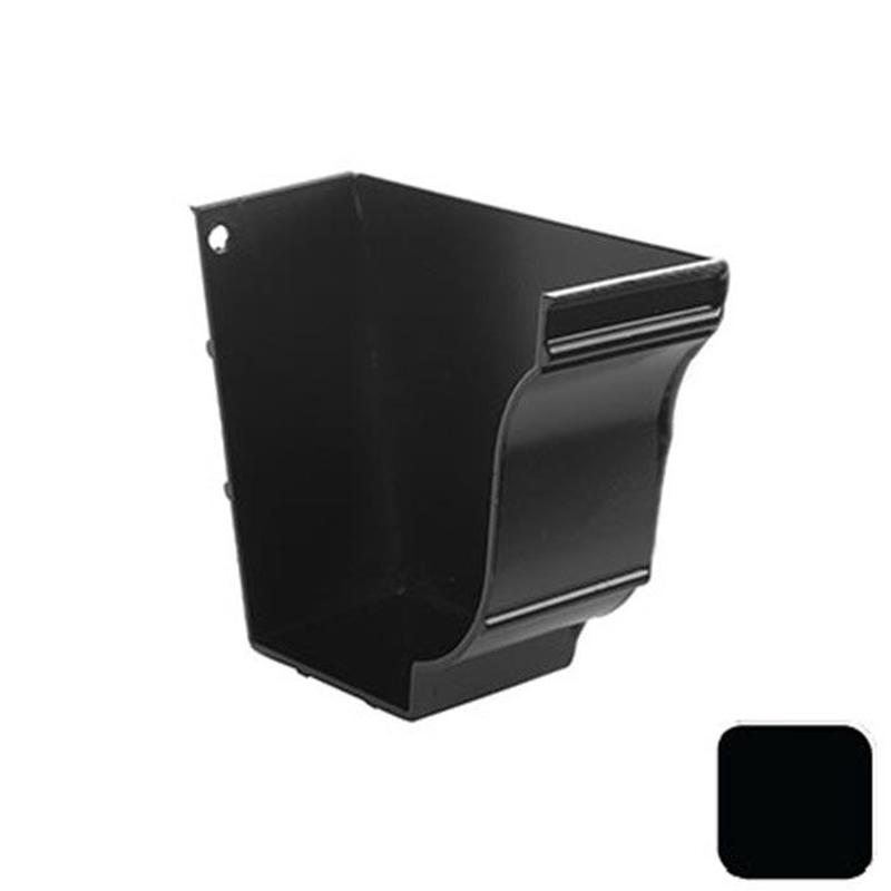 Alumasc 5x4 Moulded Ogee Right Hand Stopend - Matt Black