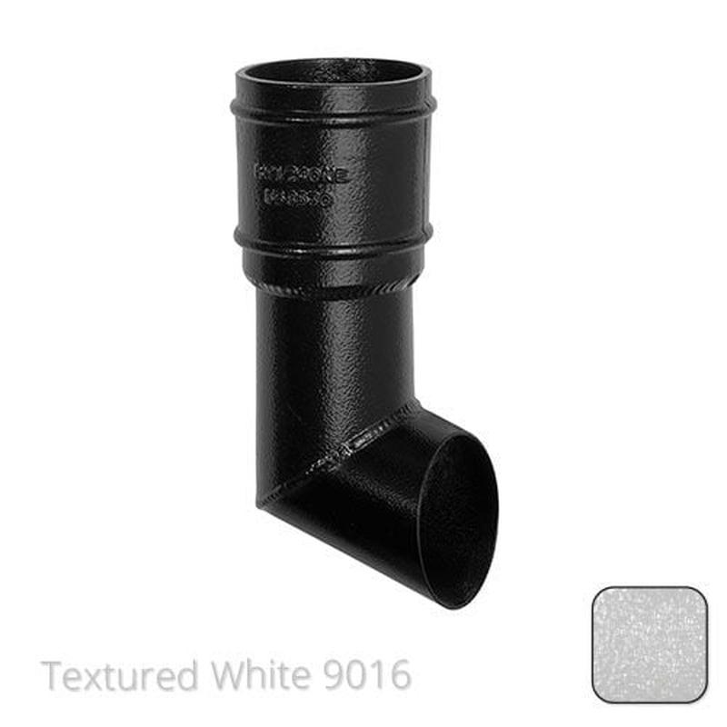 Alumasc 63mm (2.5") Cast Aluminium Non-Eared Shoe - Textured Traffic White RAL 9016