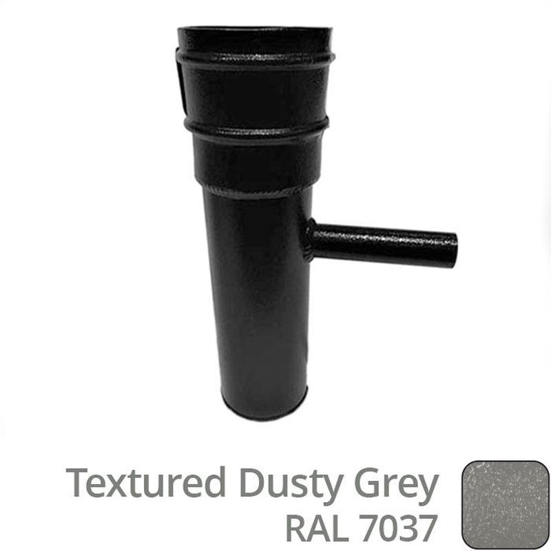Alumasc 76mm (3") Rainwater Diverter - Textured Dusty Grey RAL 7037