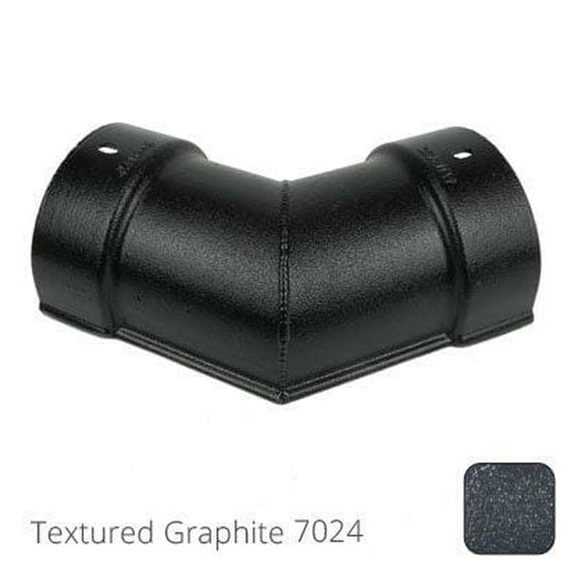ARP 115x75mm (4.5"x3") Beaded Deep Run Cast Aluminium 135 degree Combined Gutter Angle - Textured Graphite Grey RAL 7024