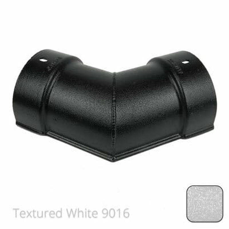 ARP 115x75mm (4.5"x3") Beaded Deep Run Cast Aluminium 135 degree Combined Gutter Angle - Textured Traffic White RAL 9016