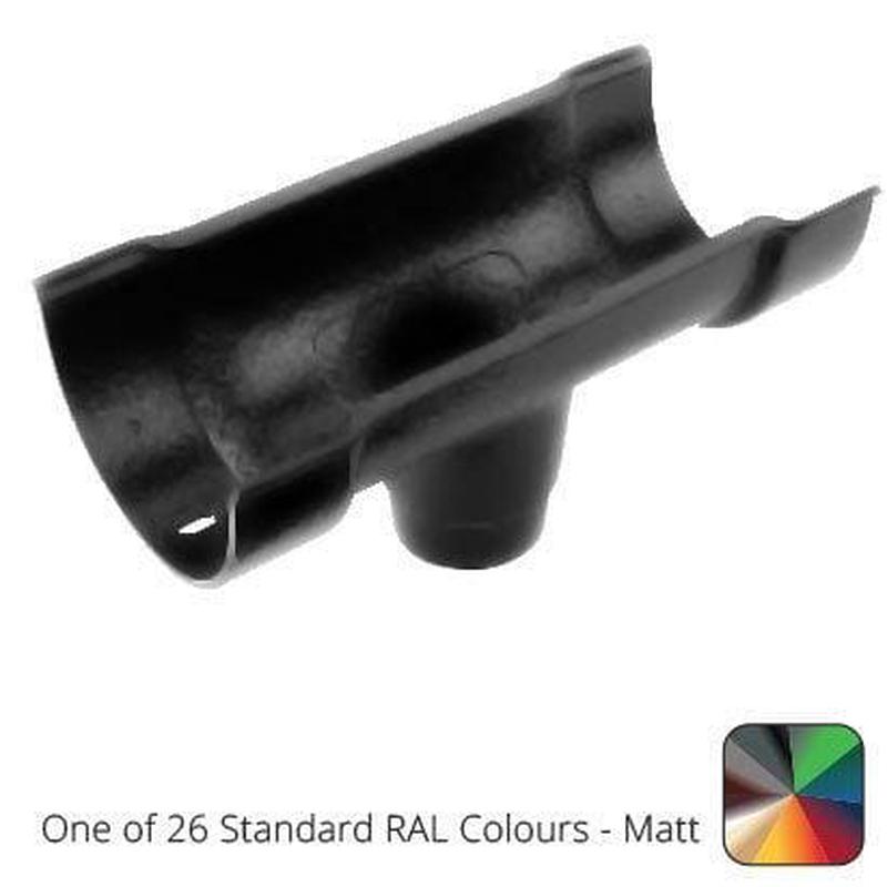 ARP 115x75mm (4.5"x3") Beaded Deep Run Cast Aluminium Double Socket Running Outlet with 75mm outlet pipe - One of 26 Standard Matt RAL colours TBC
