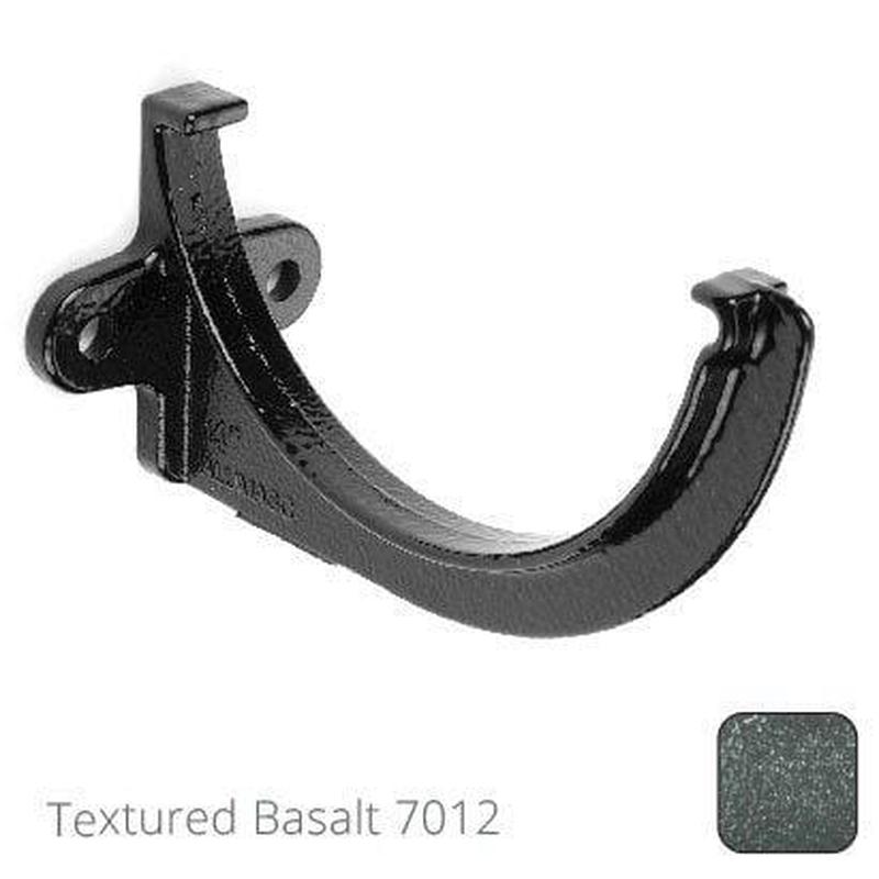 ARP 115x75mm (4.5"x3") Beaded Deep Run Cast Aluminium Gutter Fascia Bracket - Textured Basalt Grey RAL 7012