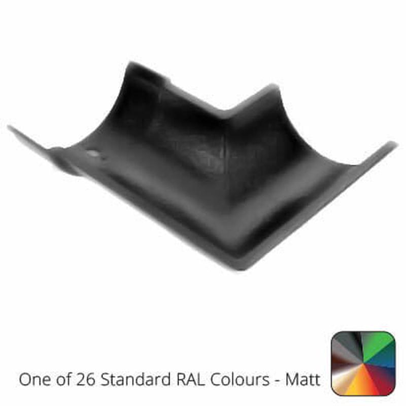 Alumasc 115mm (4.5") Beaded Half Round Cast Aluminium 135 degree External Gutter Angle - One of 26 Standard Matt RAL colours TBC