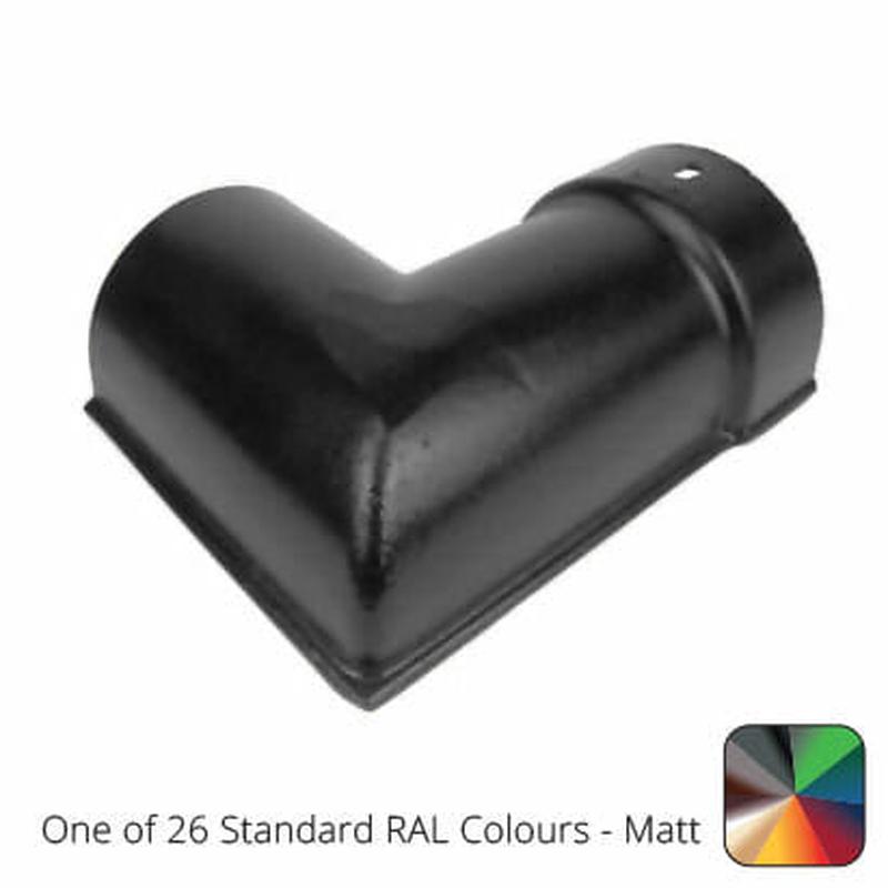 Alumasc 115mm (4.5") Beaded Half Round Cast Aluminium 90 degree External Gutter Angle - One of 26 Standard Matt RAL colours TBC
