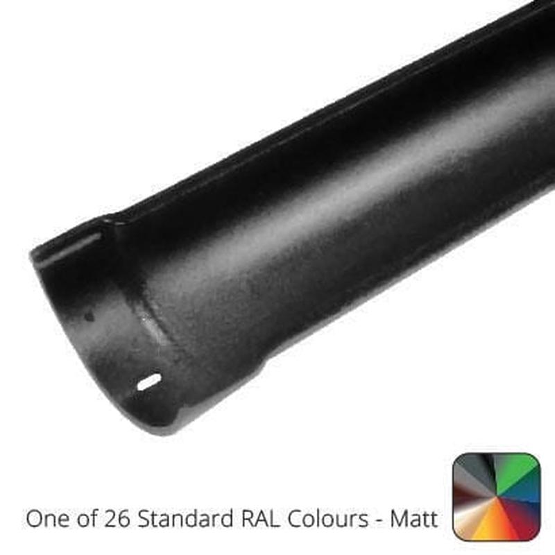 Alumasc 115mm (4.5") Beaded Half Round Cast Aluminium Gutter Length - 1.83m - One of 26 Standard Matt RAL colours TBC