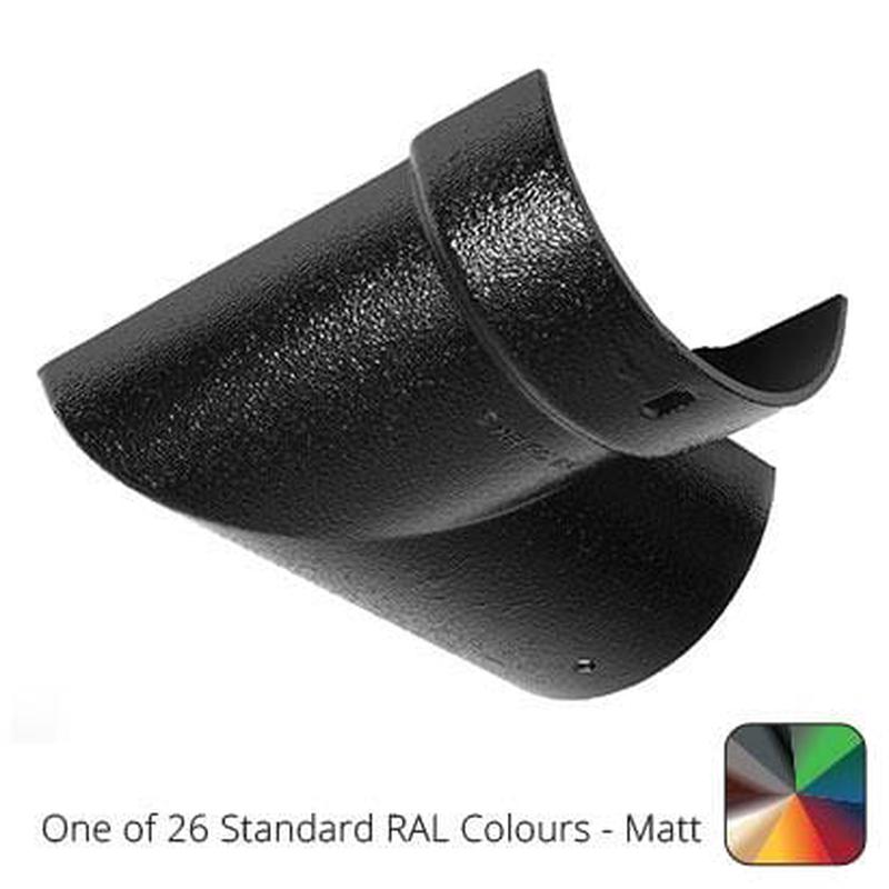 Alumasc 150mm (6")Half Round Cast Aluminium Gutter 90 Internal Angle - One of 26 Standard Matt RAL colours TBC