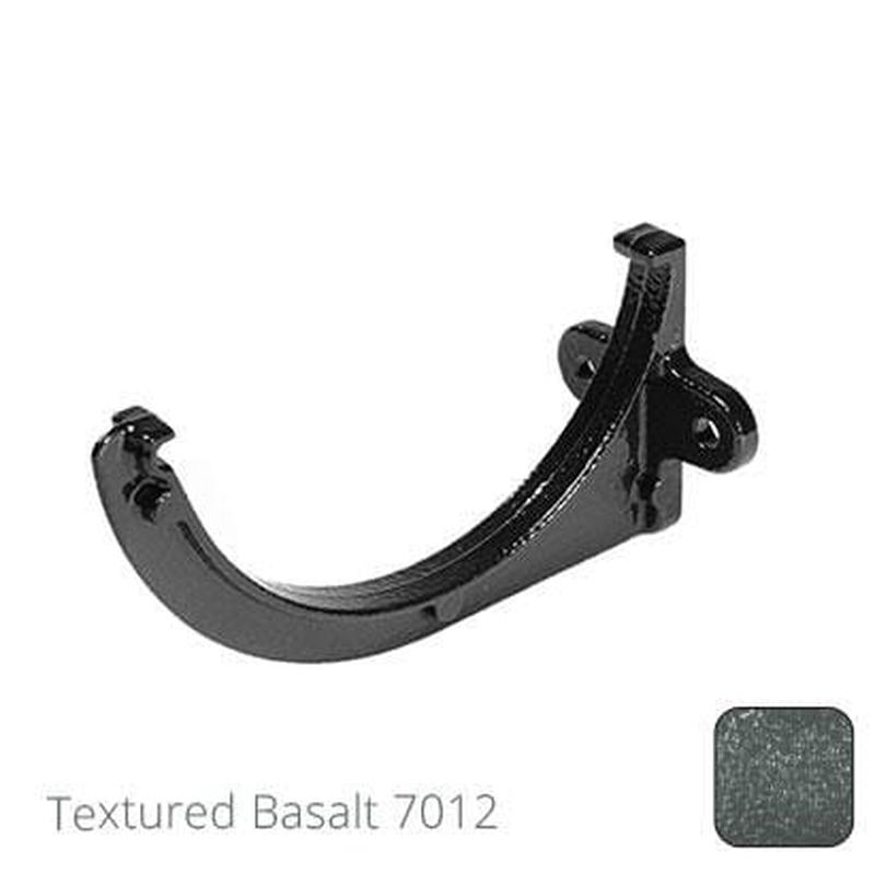 Alumasc 150mm (6")Half Round Cast Aluminium Gutter Fascia Bracket - Textured Basalt Grey RAL 7012