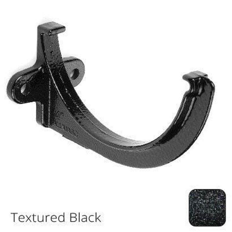 ARP 115x75mm (4.5"x3") Beaded Deep Run Cast Aluminium Gutter Fascia Bracket - Textured Black