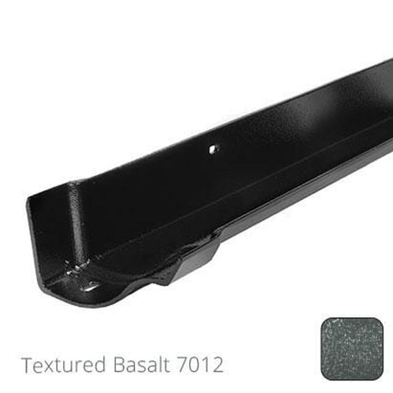 Alumasc 125mm (5") Victorian Ogee Cast Aluminium Gutter 1.83m length - Textured Basalt Grey RAL 7012