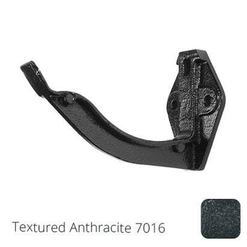 Alumasc 125mm (5") Victorian Ogee Cast Aluminium Gutter Fascia Bracket - Textured Anthracite Grey RAL 7016