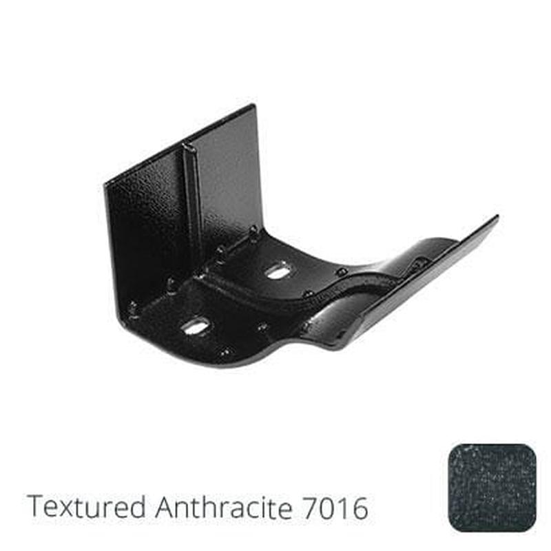 Alumasc 125mm (5") Victorian Ogee Cast Aluminium Gutter Union - Textured Anthracite Grey RAL 7016