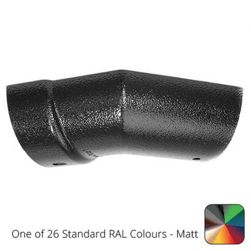 Alumasc 125mm (5") Half Round Cast Aluminium Gutter 135 External Angle - One of 26 Standard Matt RAL colours TBC