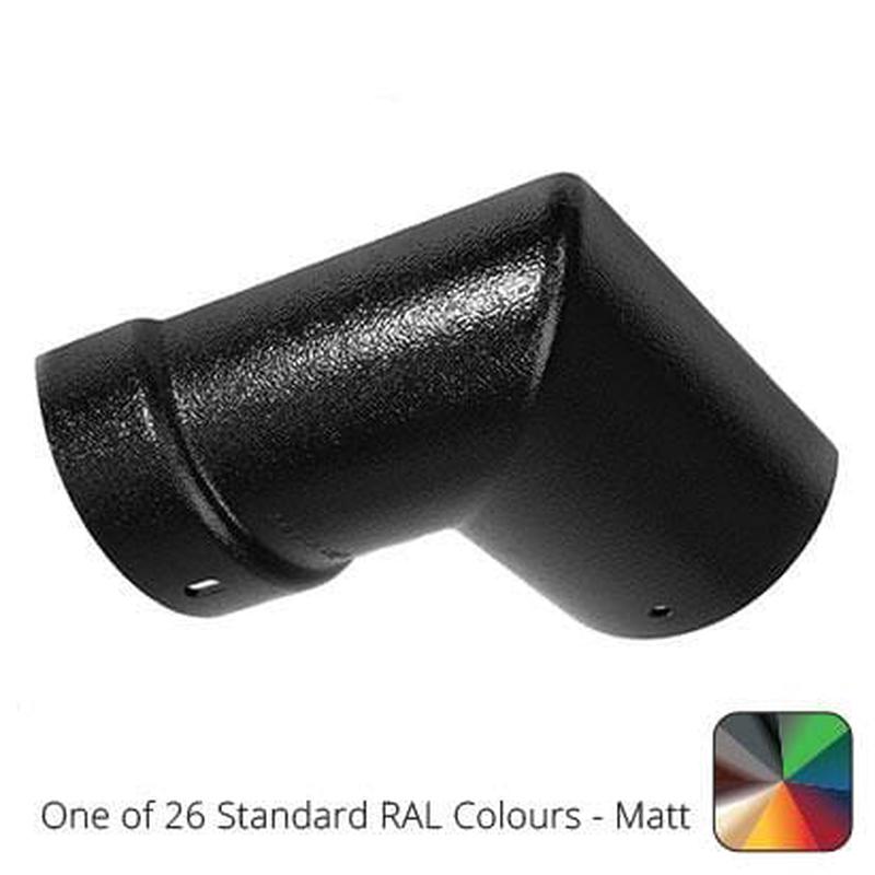 Alumasc 125mm (5") Half Round Cast Aluminium Gutter 90 External Angle - One of 26 Standard Matt RAL colours TBC