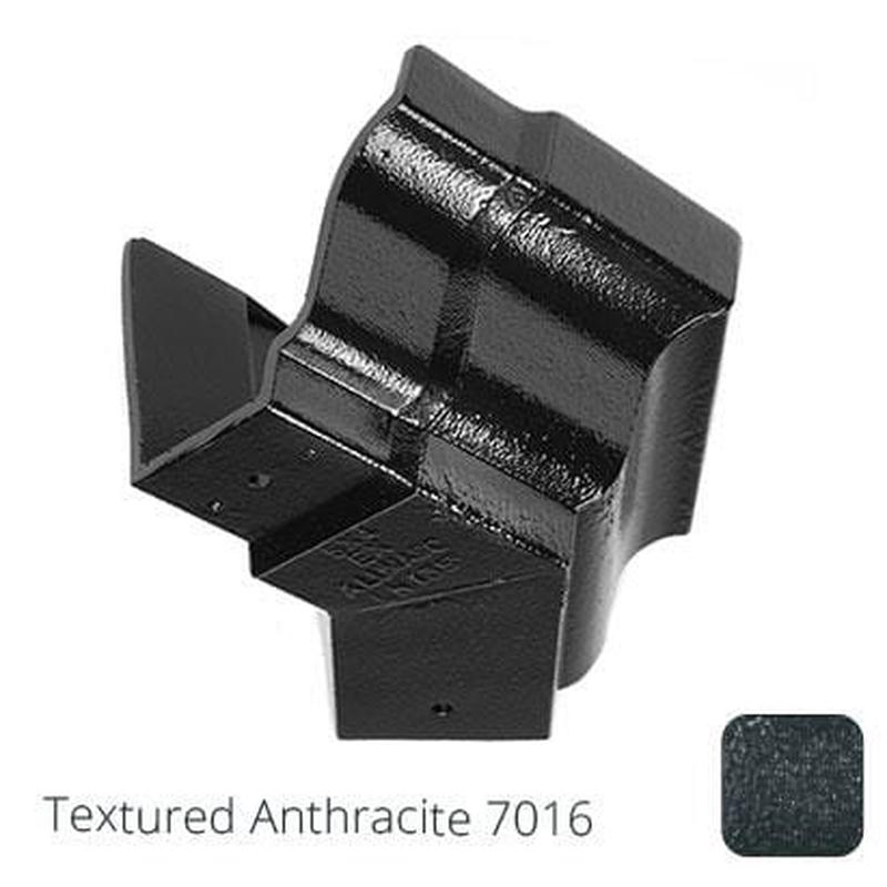 Alumasc 125x100 (5"x 4") Moulded Ogee Cast Aluminium 135 Degree External Angle - Textured Anthracite Grey RAL 7016