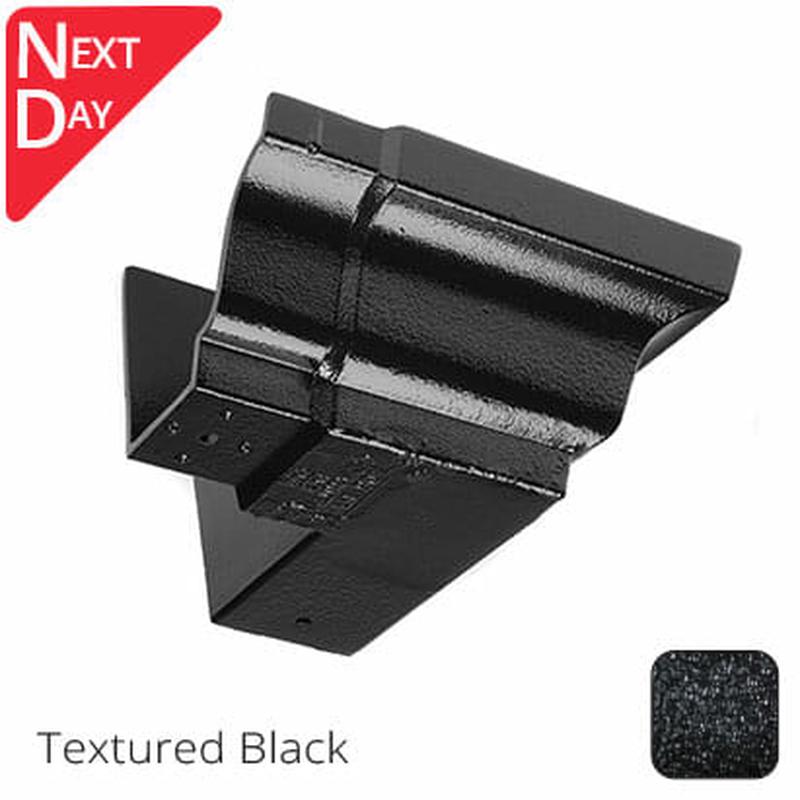 Alumasc 125x100 (5"x 4") Moulded Ogee Cast Aluminium 90 Degree External Angle - Textured Black