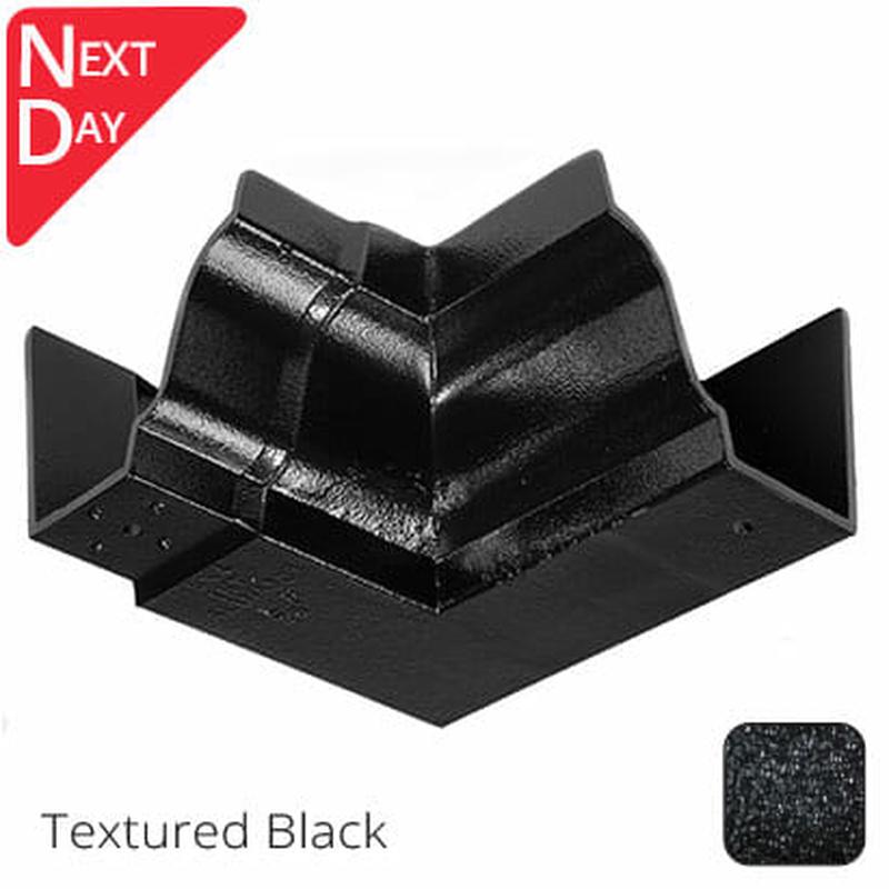 Alumasc 125x100 (5"x 4") Moulded Ogee Cast Aluminium 90 Degree Internal Angle - Textured Black