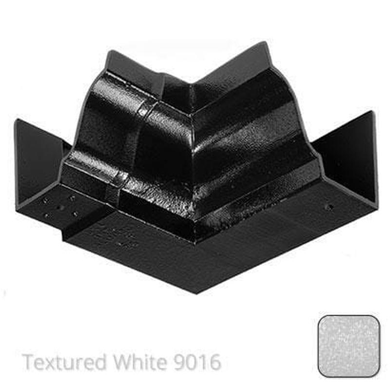 Alumasc 125x100 (5"x 4") Moulded Ogee Cast Aluminium 90 Degree Internal Angle - Textured Traffic White RAL 9016