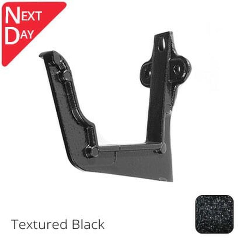 Alumasc 125x100 (5"x 4") Moulded Ogee Cast Aluminium Fascia Bracket - Textured Black